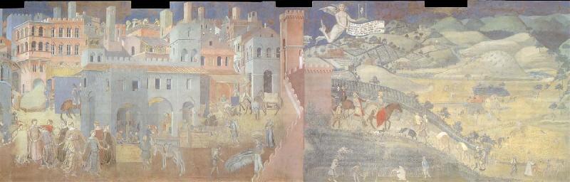 Ambrogio Lorenzetti Allegory of the peace